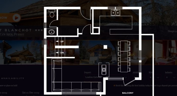 Chalet Blanchot, Les Arcs: Plan Peisey ski chalet, image 7